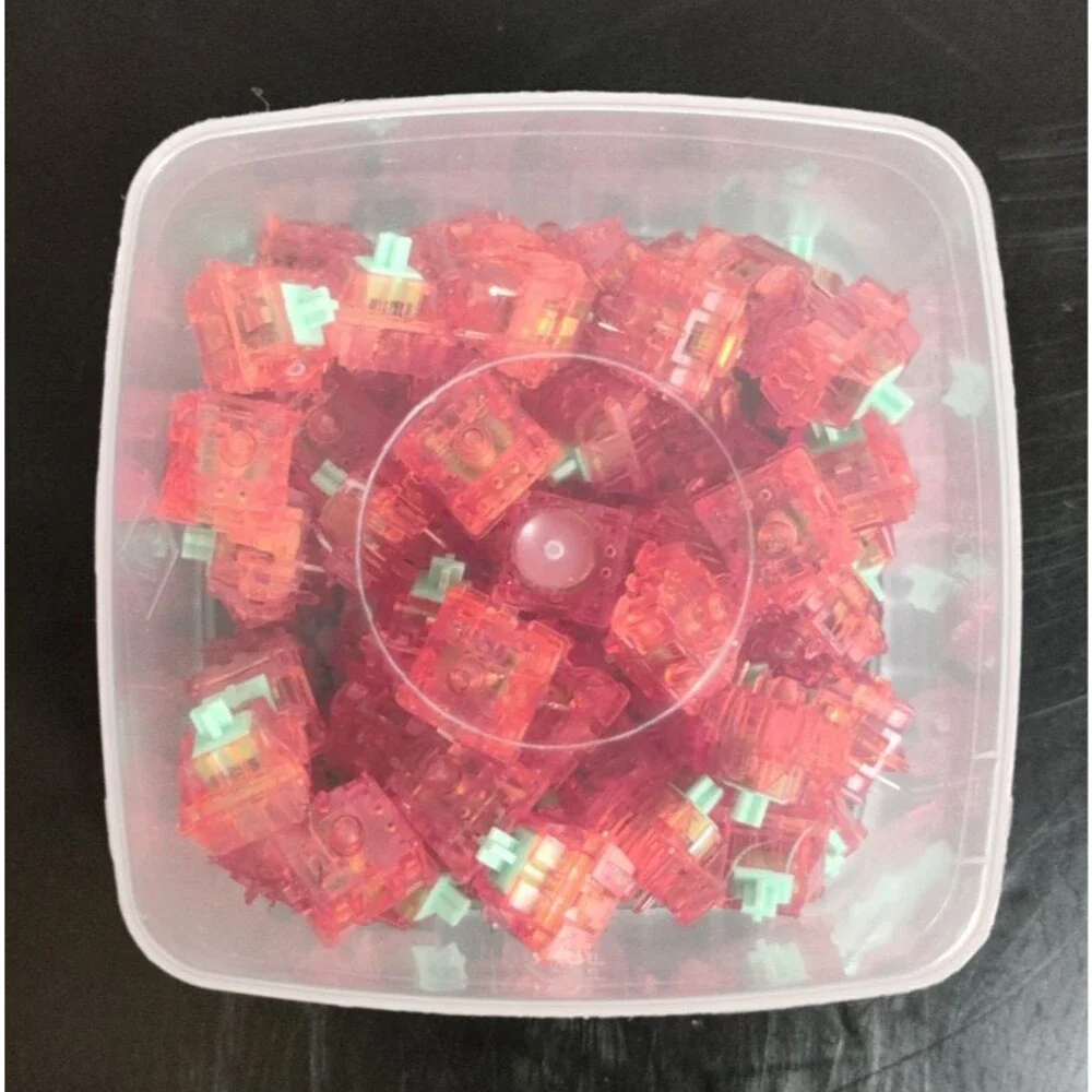 C³Equalz X TKC Tangerine Switches- 70 Lubed and Filmed Custom Keyboard switches